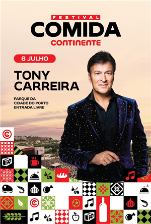 Tony Carreira junta-se ao cartaz do 5&ordm; Festival da Comida Continente no Porto
