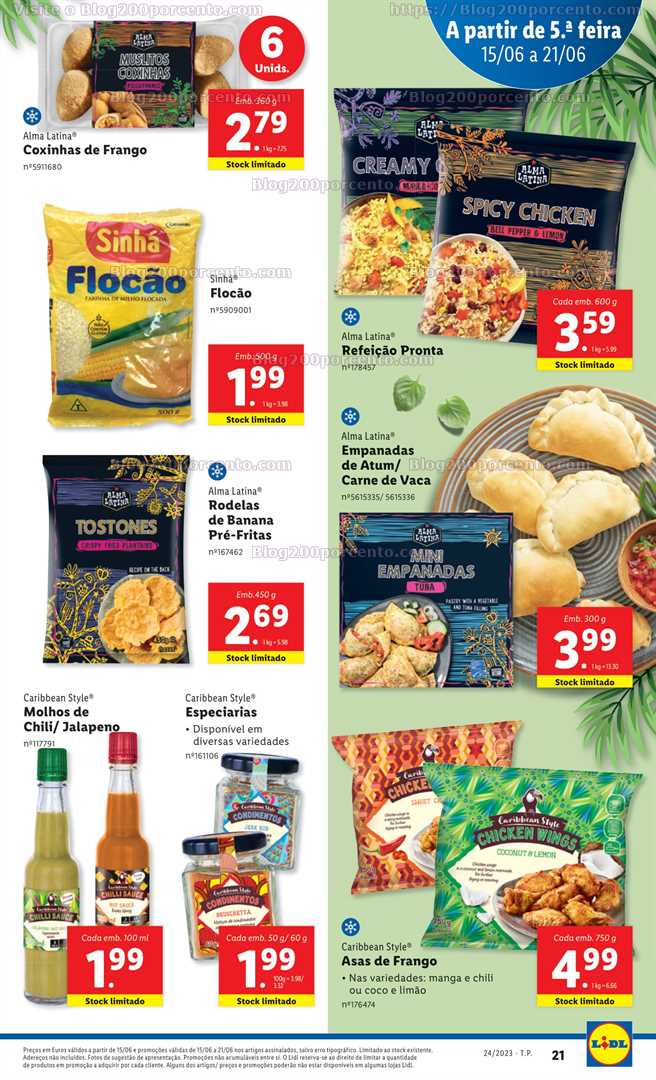 Folheto LIDL Promo&ccedil;&otilde;es de 15 a 21 junho