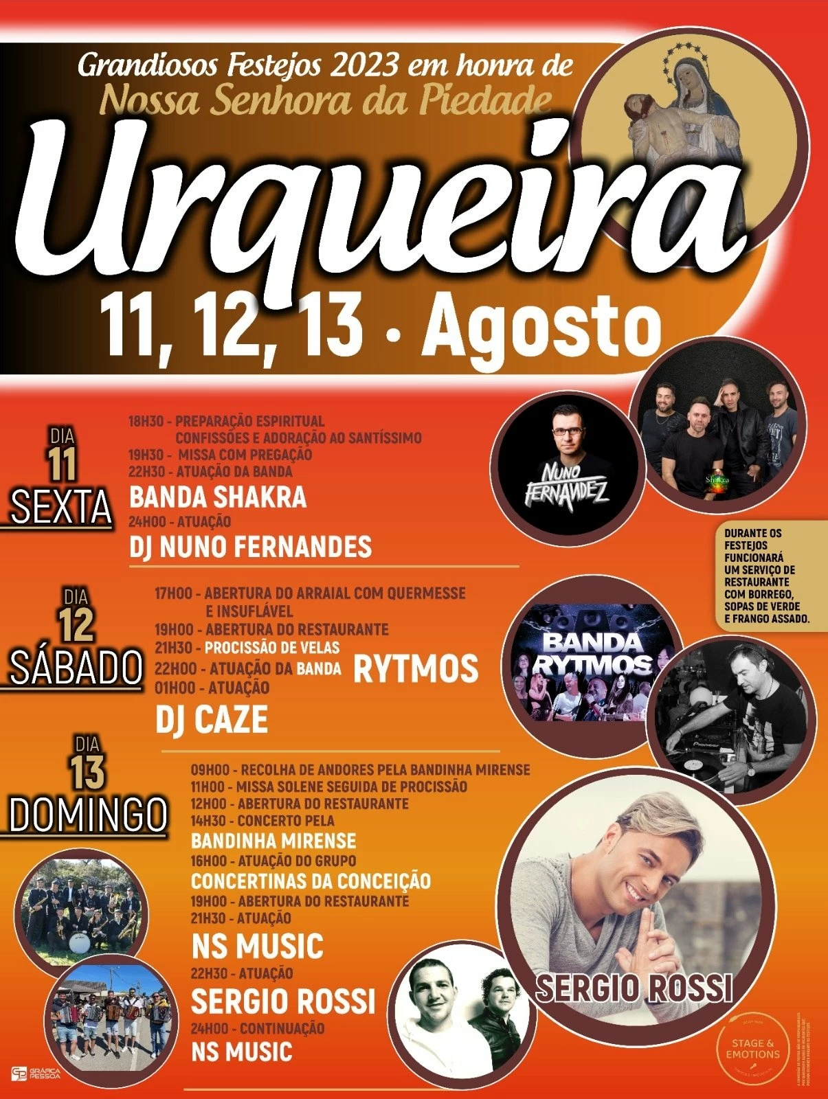 Festa da Nossa Senhora da Piedade 2023: Celebra&ccedil;&atilde;o Religiosa e Cultural em Urqueira, Our&eacute;m, Santar&eacute;m