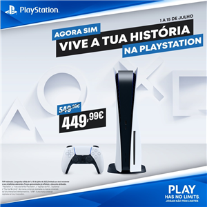 PlayStation 5 com desconto de 100&euro; a partir de 1 de Julho