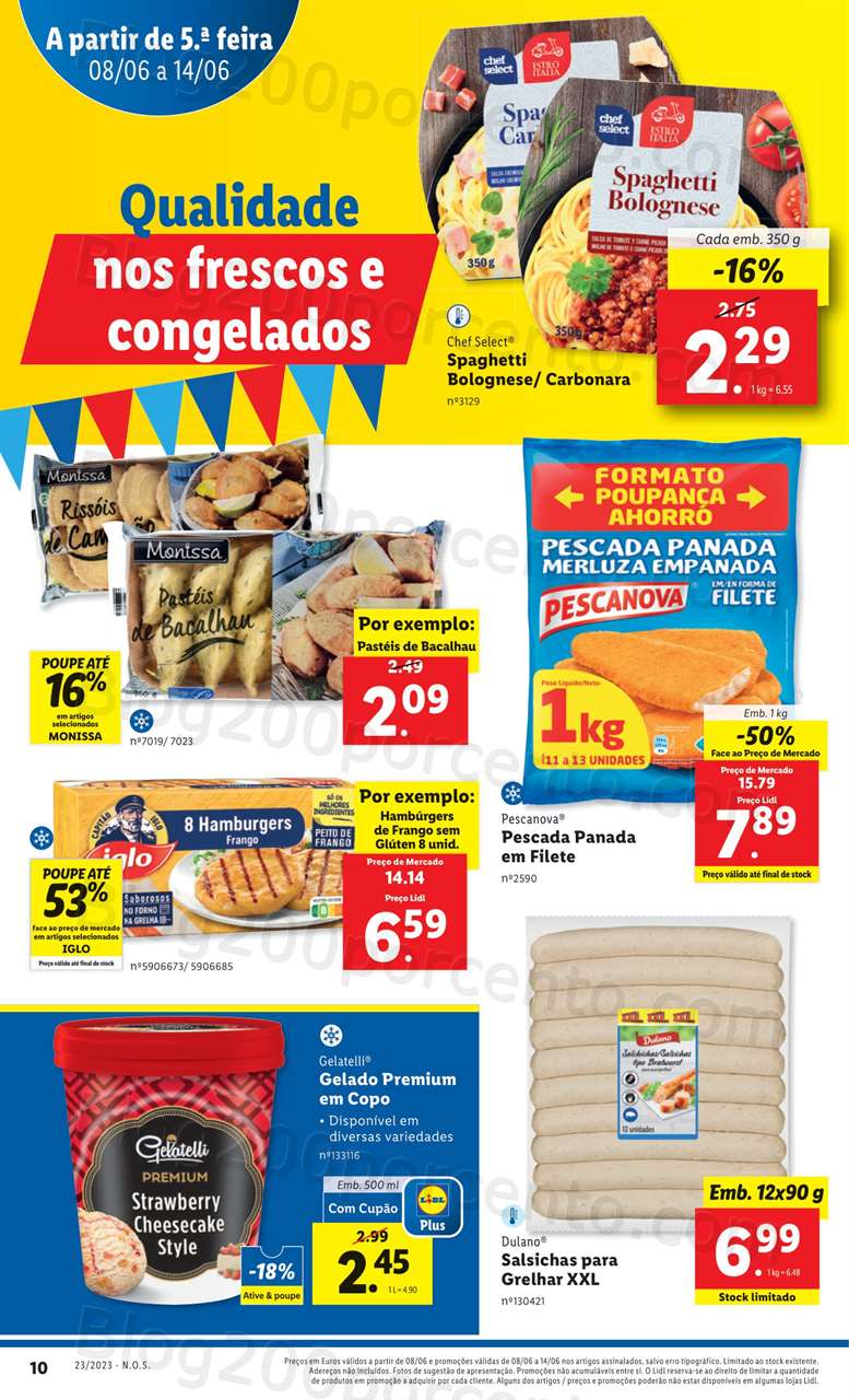Folheto LIDL Promo&ccedil;&otilde;es de 8 a 14 junho
