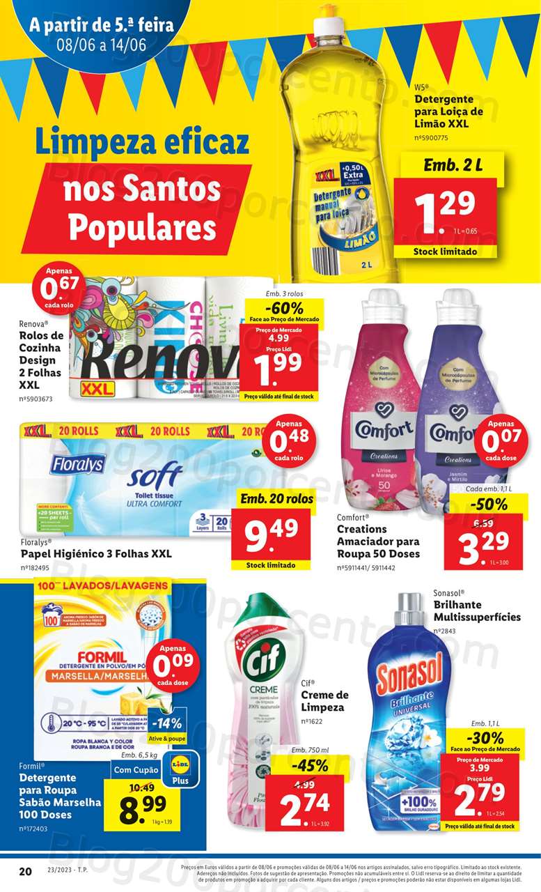 Folheto LIDL Promo&ccedil;&otilde;es de 8 a 14 junho