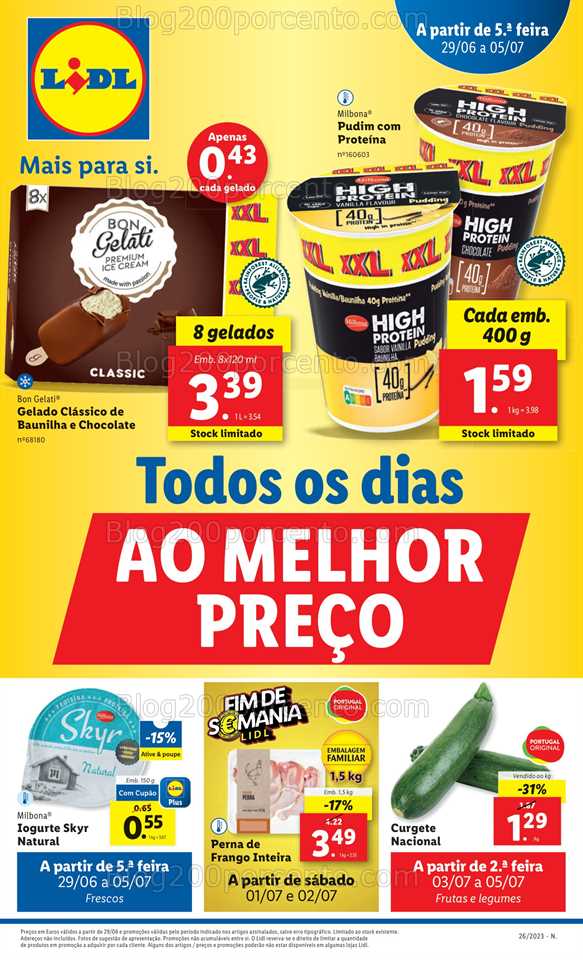 Folheto LIDL Promo&ccedil;&otilde;es de 29 junho a 5 julho