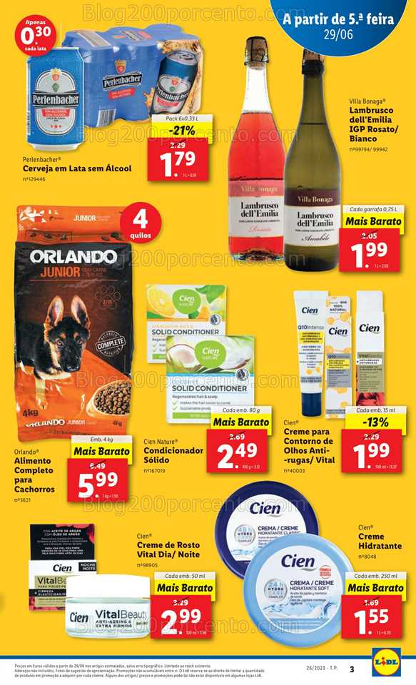 Folheto LIDL Promo&ccedil;&otilde;es de 29 junho a 5 julho