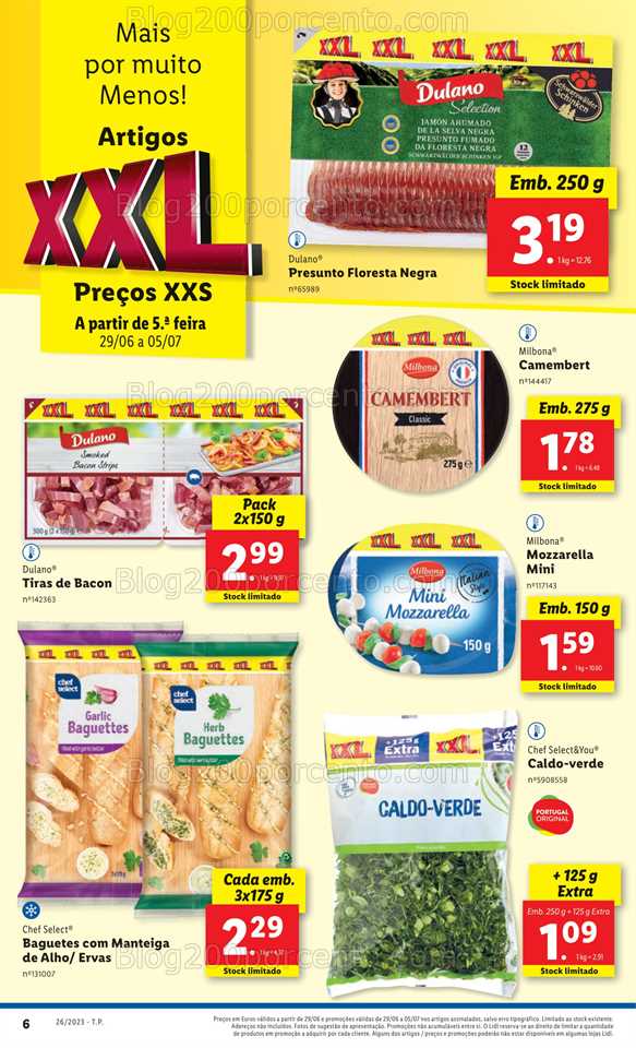 Folheto LIDL Promo&ccedil;&otilde;es de 29 junho a 5 julho