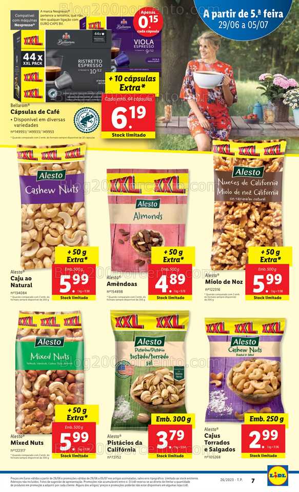 Folheto LIDL Promo&ccedil;&otilde;es de 29 junho a 5 julho