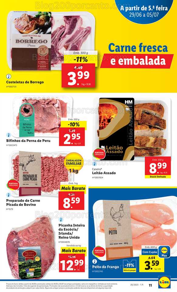 Folheto LIDL Promo&ccedil;&otilde;es de 29 junho a 5 julho