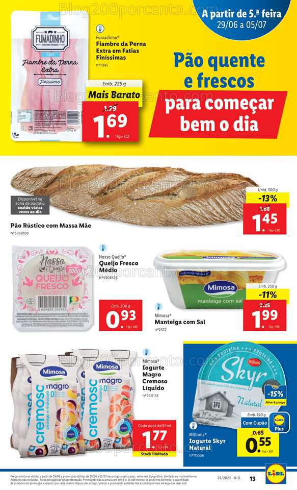 Folheto LIDL Promo&ccedil;&otilde;es de 29 junho a 5 julho
