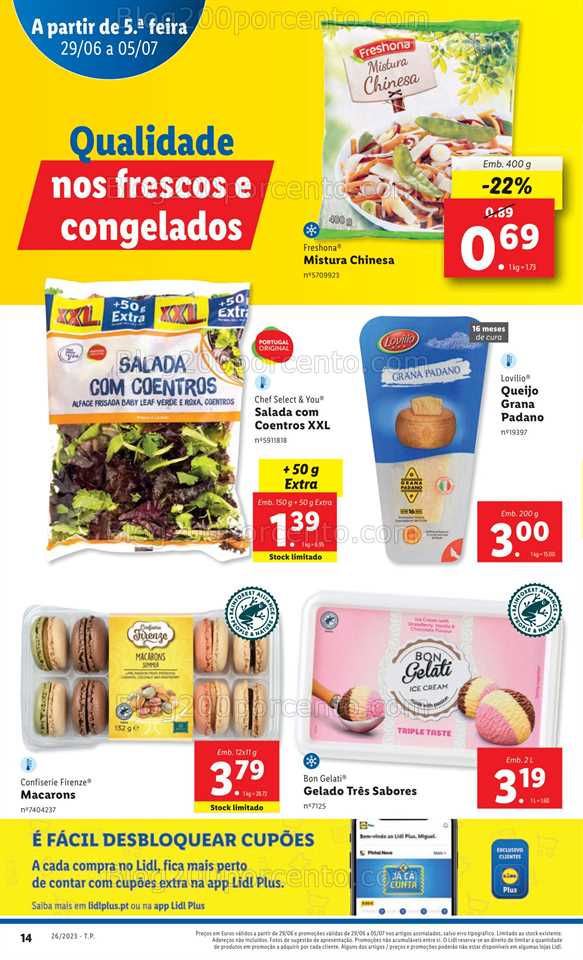 Folheto LIDL Promo&ccedil;&otilde;es de 29 junho a 5 julho