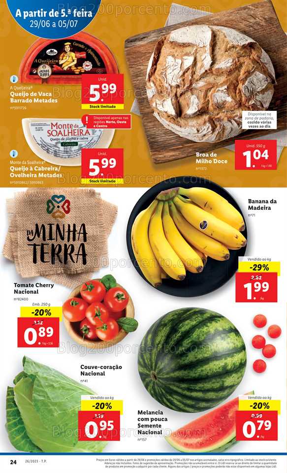 Folheto LIDL Sabores da Minha Terra Promo&ccedil;&otilde;es de 29 junho a 5 julho