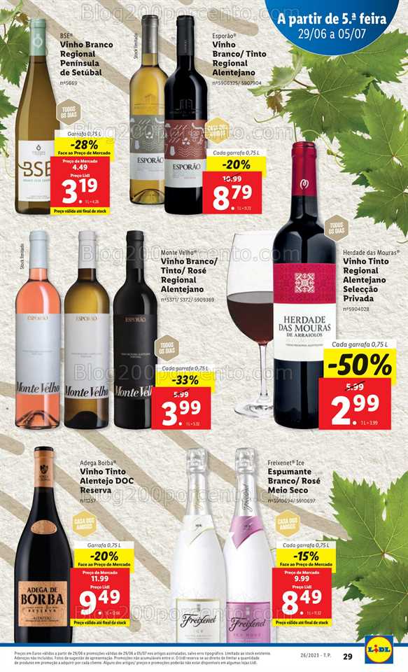 Folheto LIDL Promo&ccedil;&otilde;es de 29 junho a 5 julho