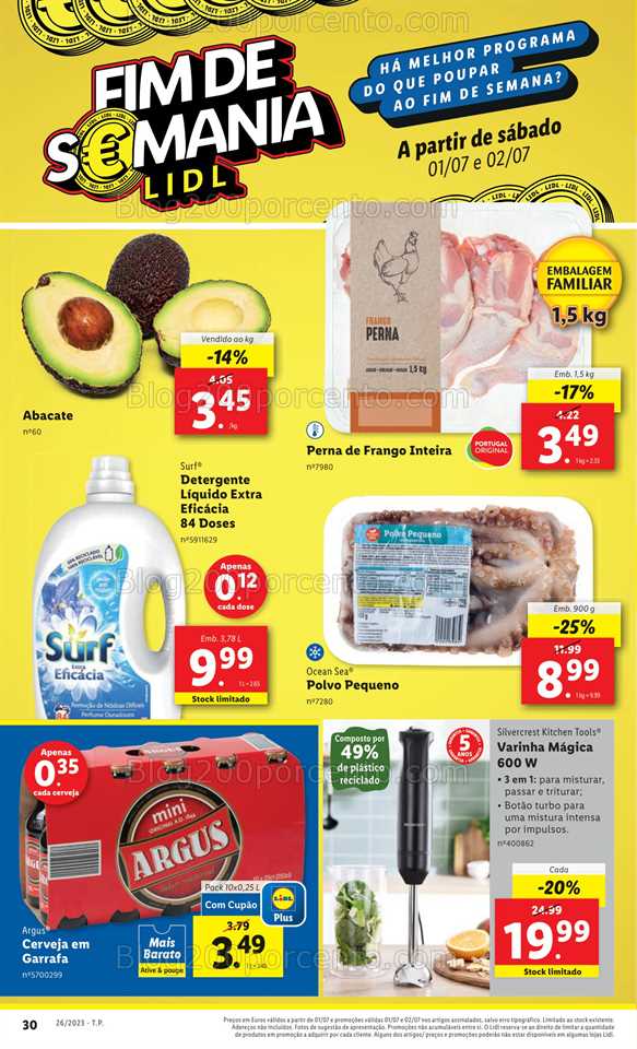 Folheto LIDL Promo&ccedil;&otilde;es de 29 junho a 5 julho