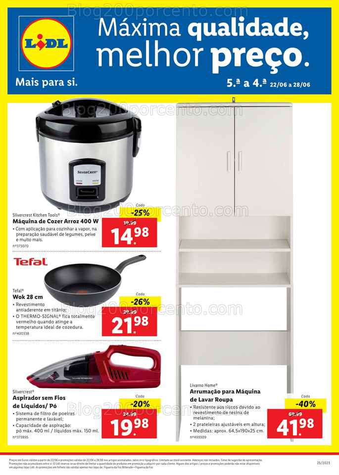 Folheto LIDL Extra Promo&ccedil;&otilde;es de 22 a 28 junho