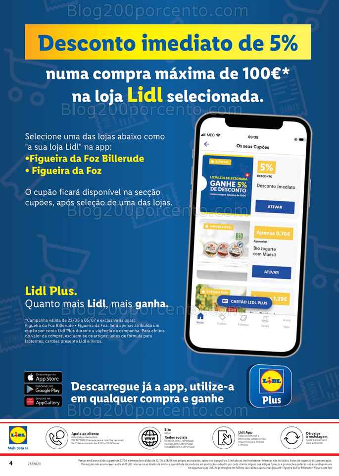 Folheto LIDL Extra Promo&ccedil;&otilde;es de 22 a 28 junho
