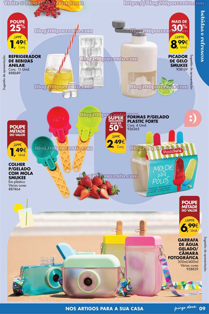 Folheto Pingo Doce Bazar Ver&atilde;o Promo&ccedil;&otilde;es de 6 a 26 junho