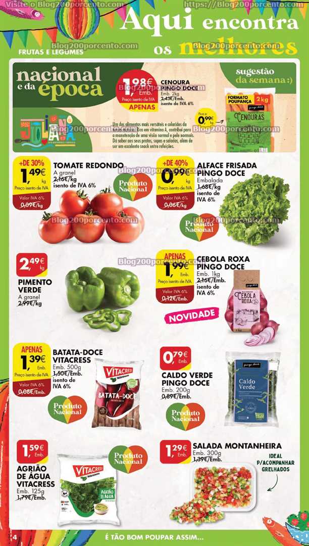 Folheto Pingo Doce Lojas Grandes Promo&ccedil;&otilde;es de 6 a 12 junho