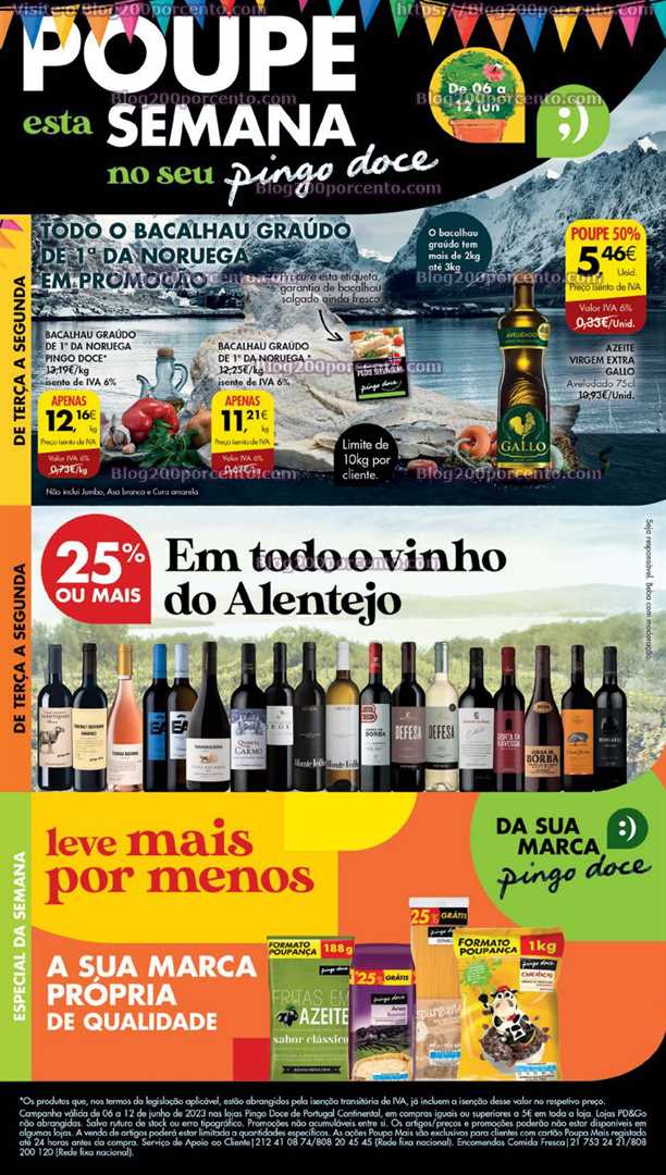 Folheto Pingo Doce Lojas Grandes Promo&ccedil;&otilde;es de 6 a 12 junho