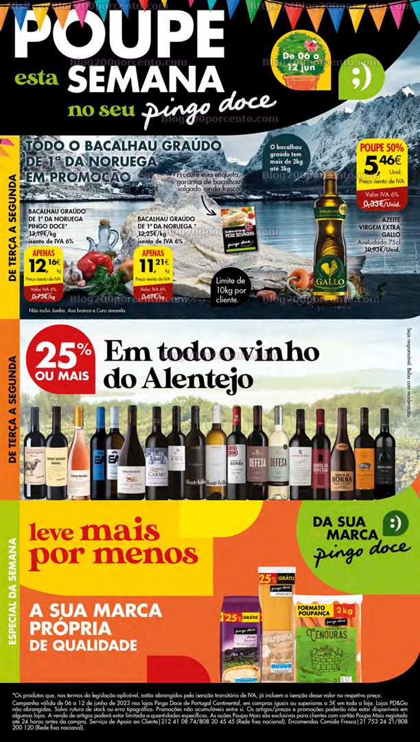 Folheto Pingo Doce Lojas Pequenas Promo&ccedil;&otilde;es de 6 a 12 junho