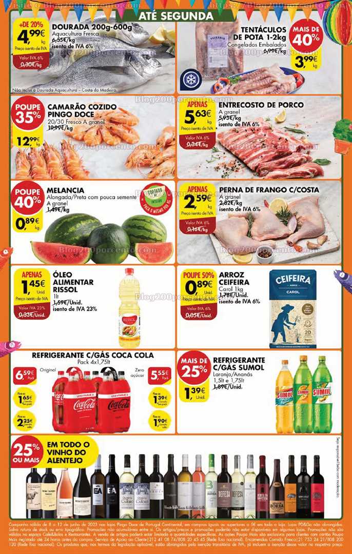 Folheto Pingo Doce Promo&ccedil;&otilde;es Fim de Semana – 8 a 12 junho