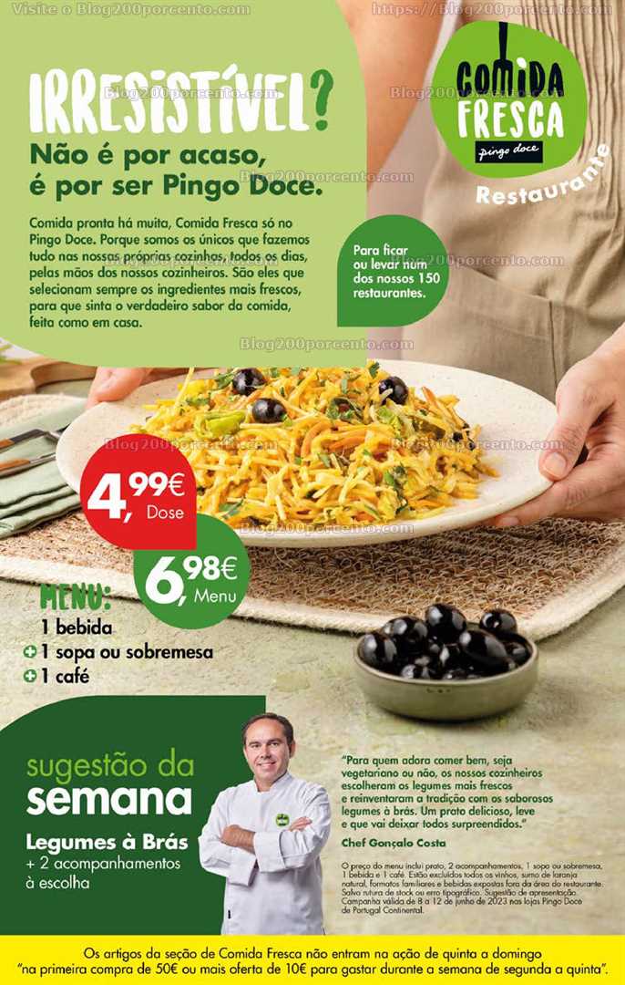 Folheto Pingo Doce Promo&ccedil;&otilde;es Fim de Semana – 8 a 12 junho