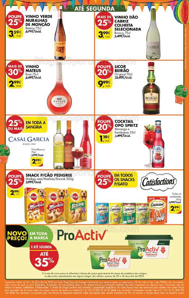 Folheto Pingo Doce Promo&ccedil;&otilde;es Fim de Semana – 23 a 26 junho