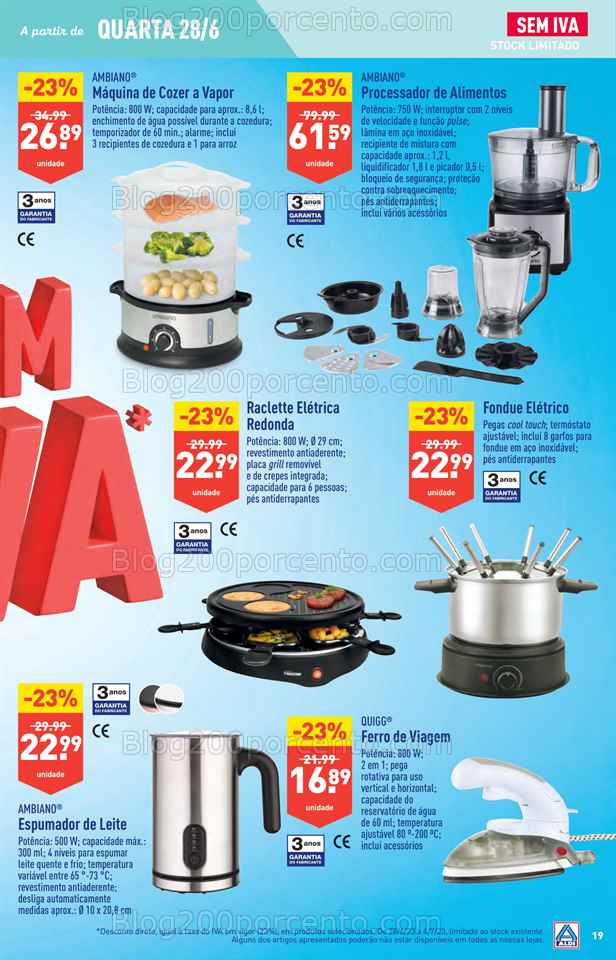 Folheto ALDI Bazar Promo&ccedil;&otilde;es de 28 junho a 4 julho