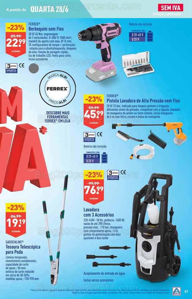 Folheto ALDI Bazar Promo&ccedil;&otilde;es de 28 junho a 4 julho