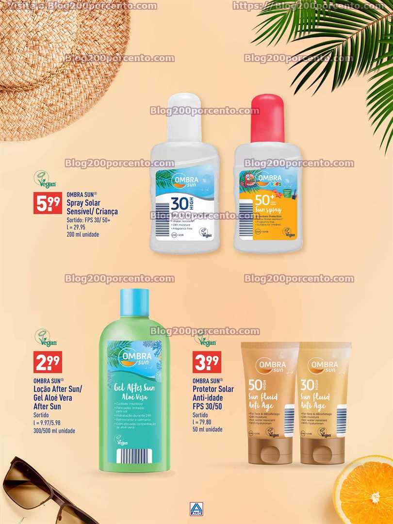 Folheto ALDI Especial Ver&atilde;o Promo&ccedil;&otilde;es a partir de 5 junho