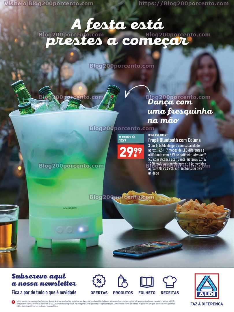Folheto ALDI Especial Ver&atilde;o Promo&ccedil;&otilde;es a partir de 5 junho