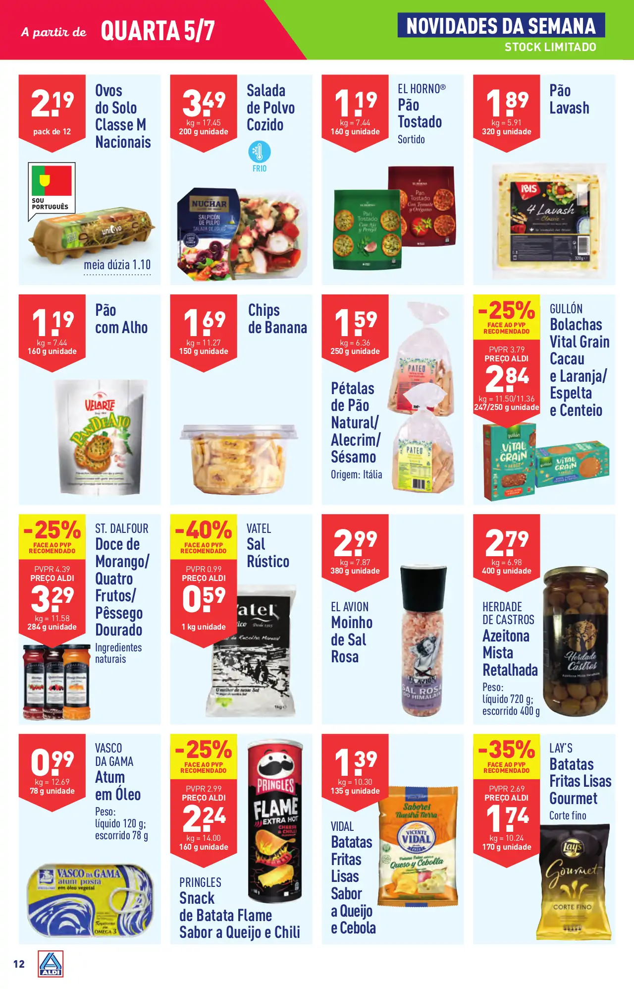 Antevis&atilde;o Folheto ALDI (5 a 11 julho)