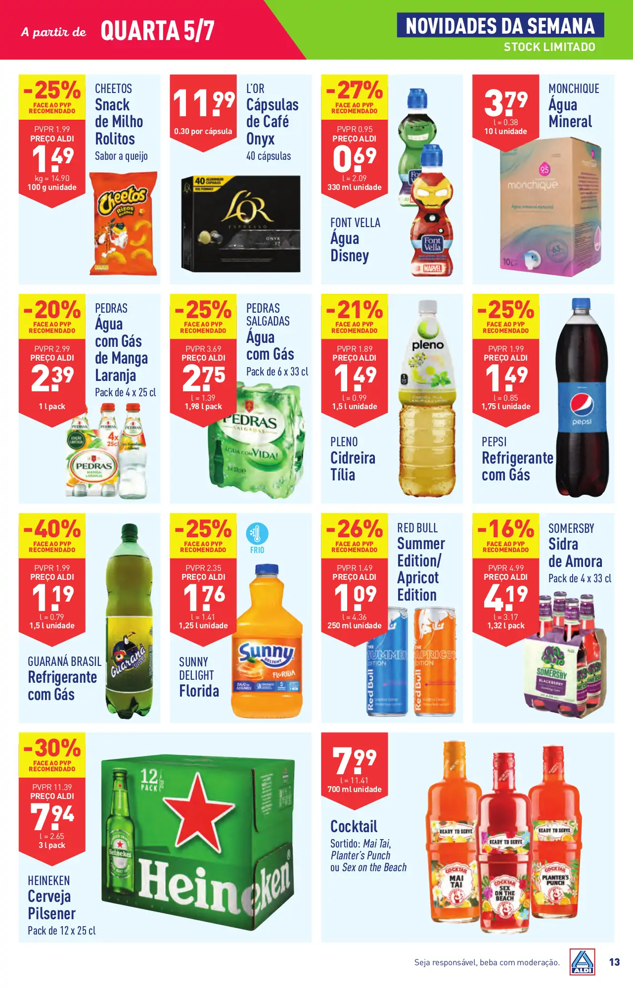 Antevis&atilde;o Folheto ALDI (5 a 11 julho)