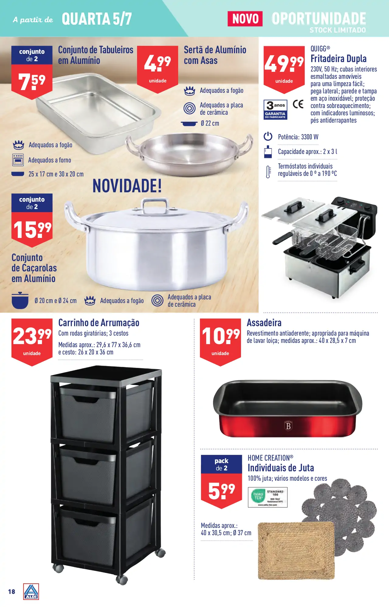 Antevis&atilde;o Folheto ALDI (5 a 11 julho)