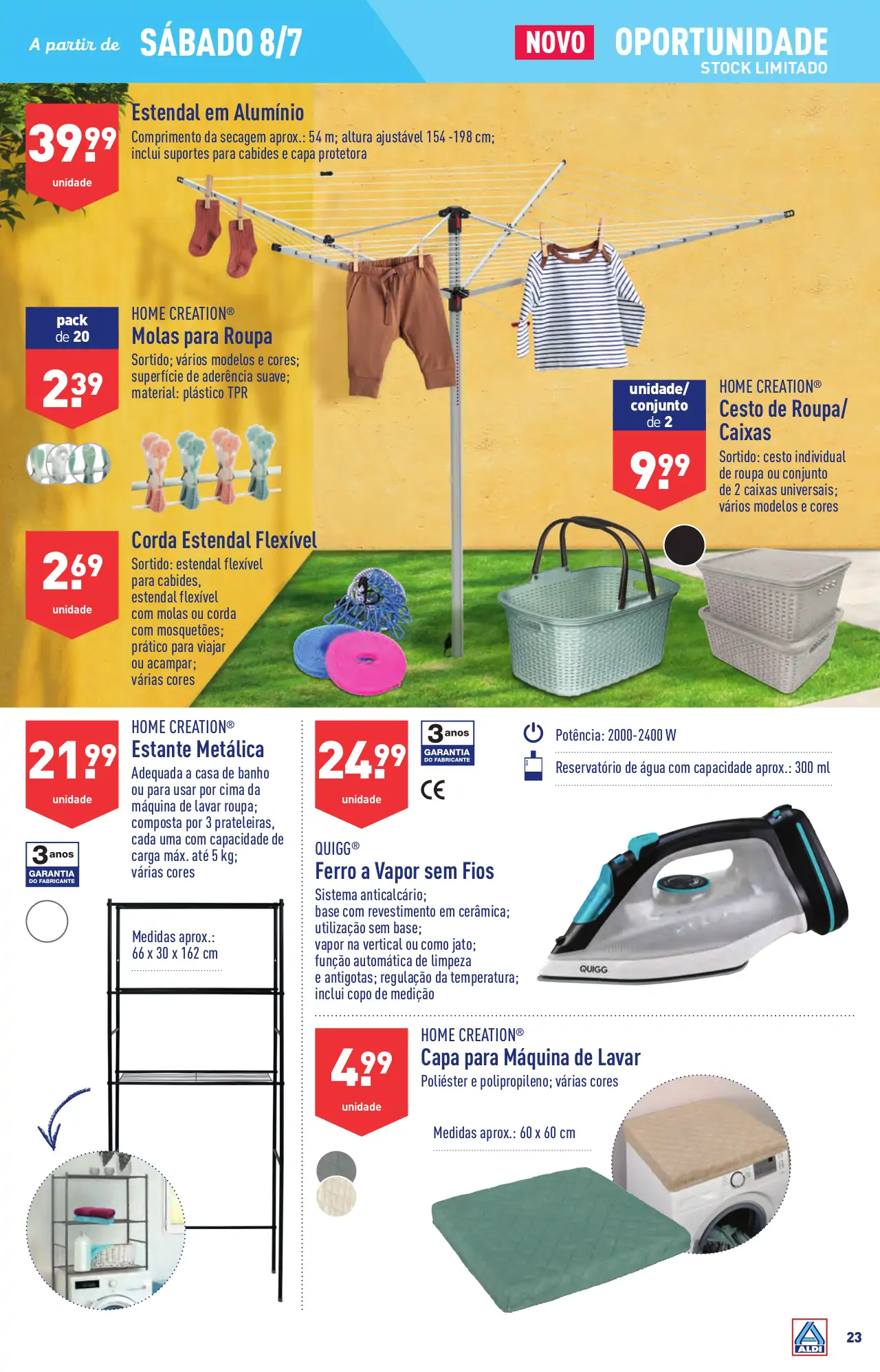 Antevis&atilde;o Folheto ALDI (5 a 11 julho)