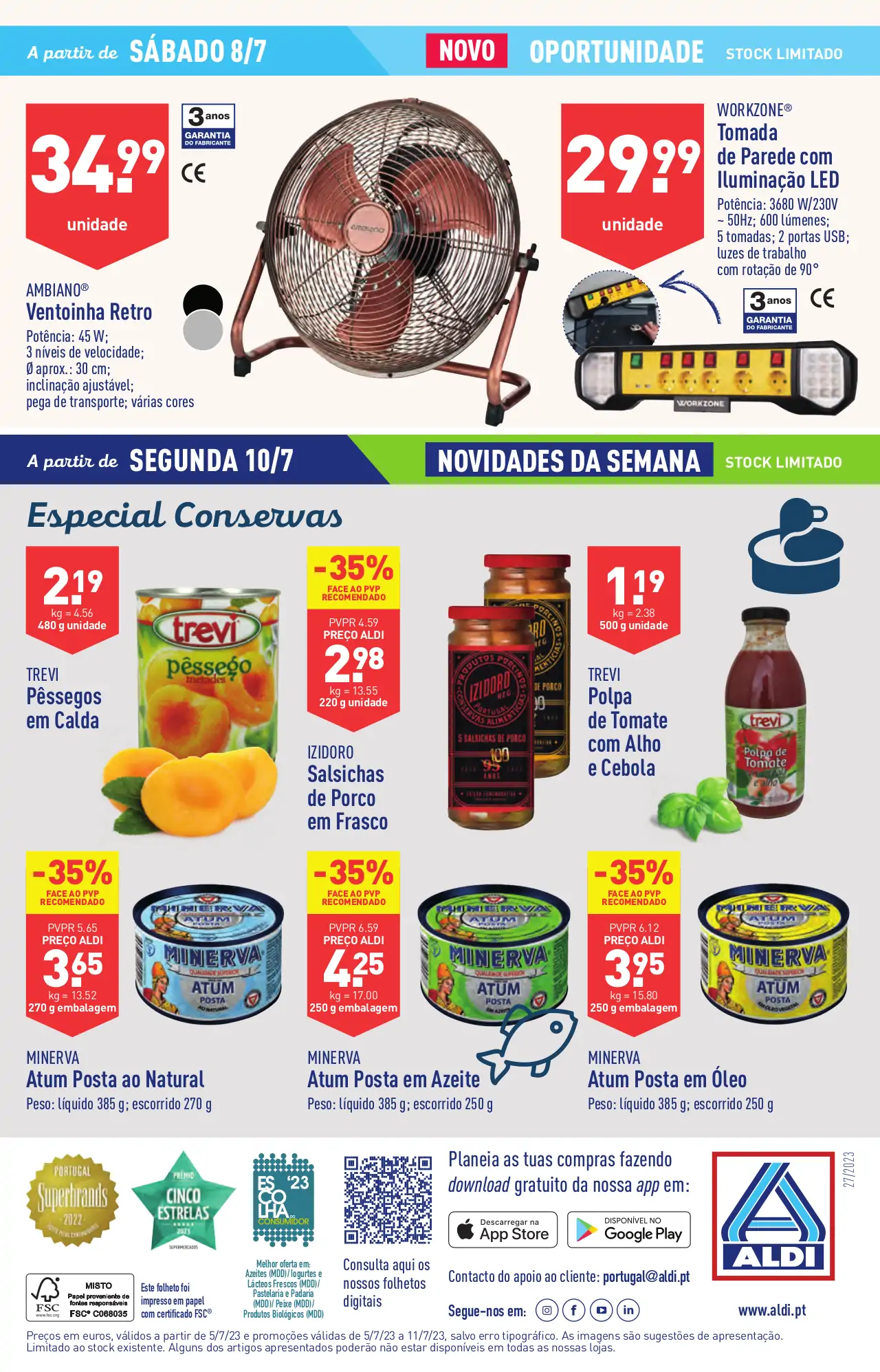 Antevis&atilde;o Folheto ALDI (5 a 11 julho)