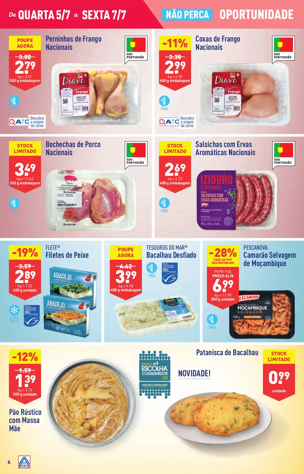 Antevis&atilde;o Folheto ALDI (5 a 11 julho)