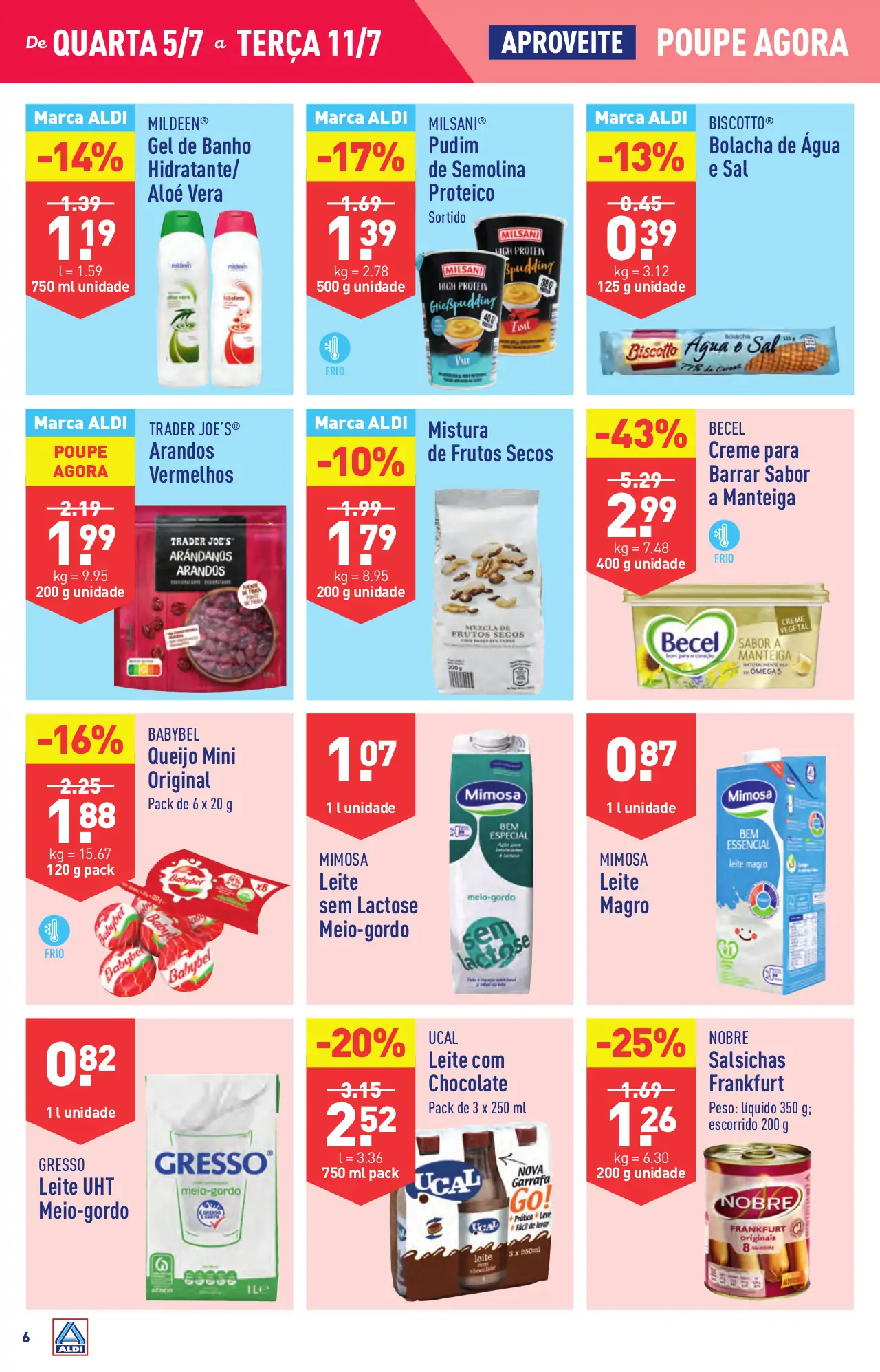 Antevis&atilde;o Folheto ALDI (5 a 11 julho)