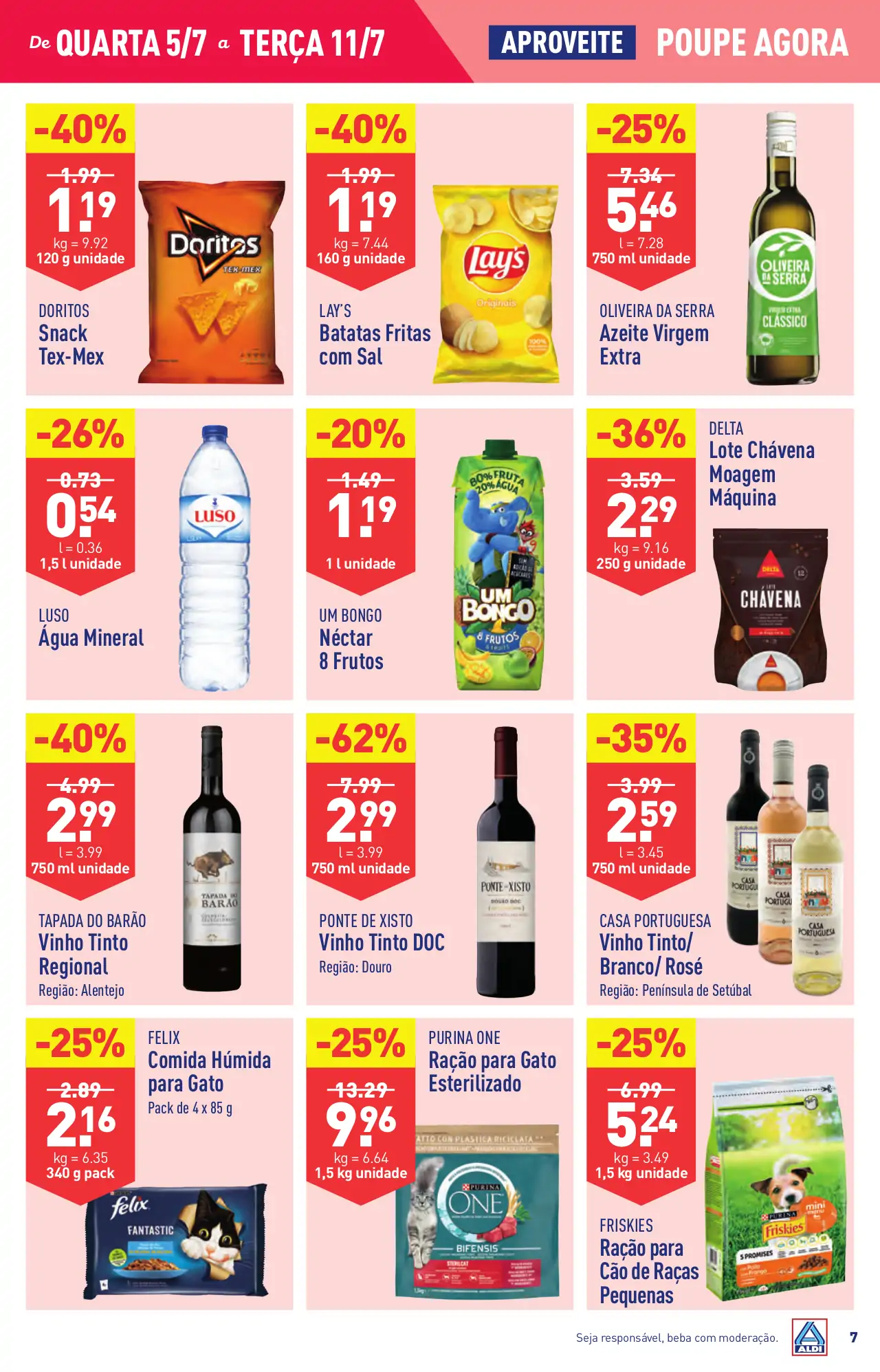 Antevis&atilde;o Folheto ALDI (5 a 11 julho)