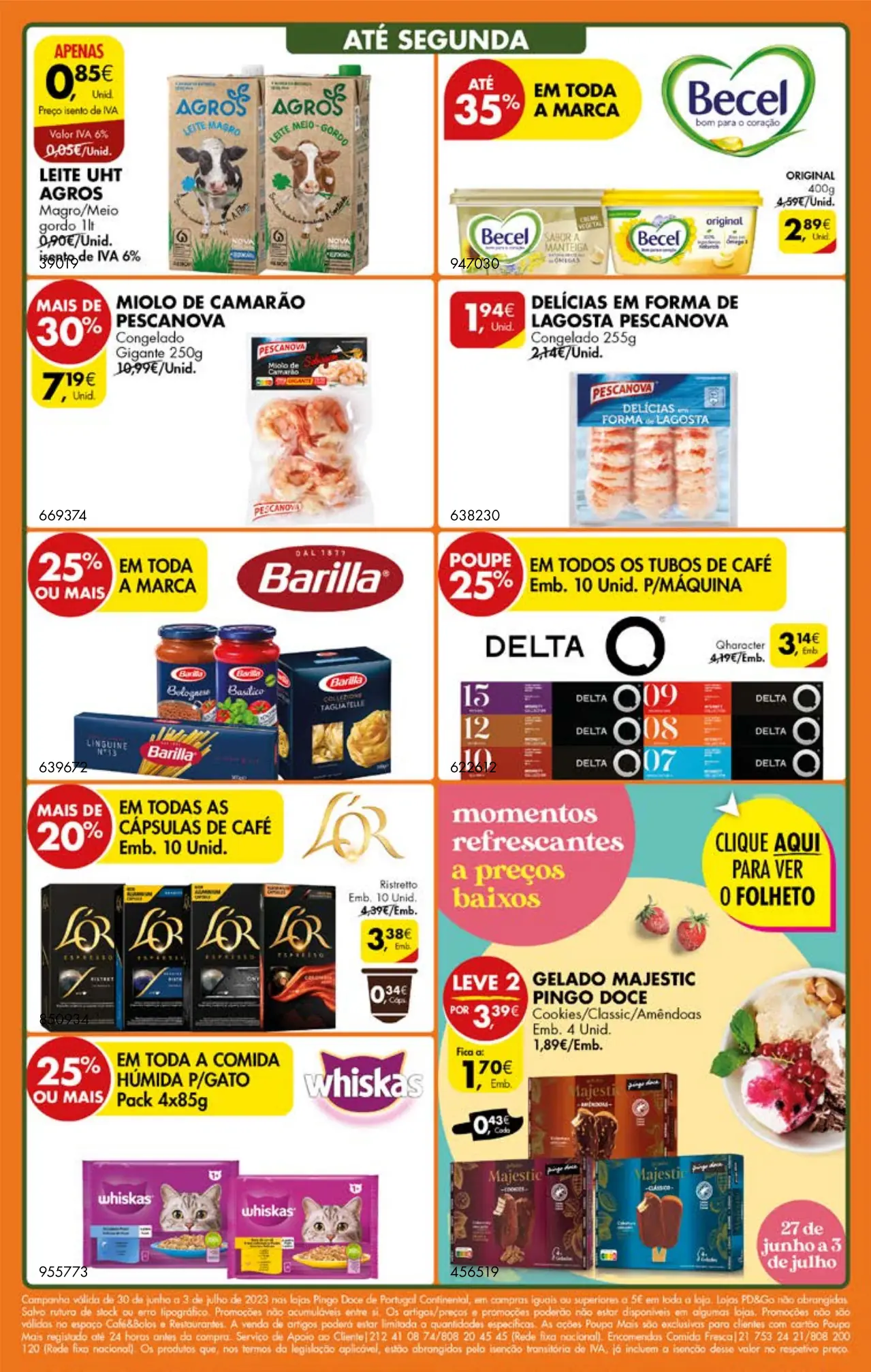 Antevis&atilde;o Folheto Pingo Doce fim-de-semana (30 junho a 3 julho)