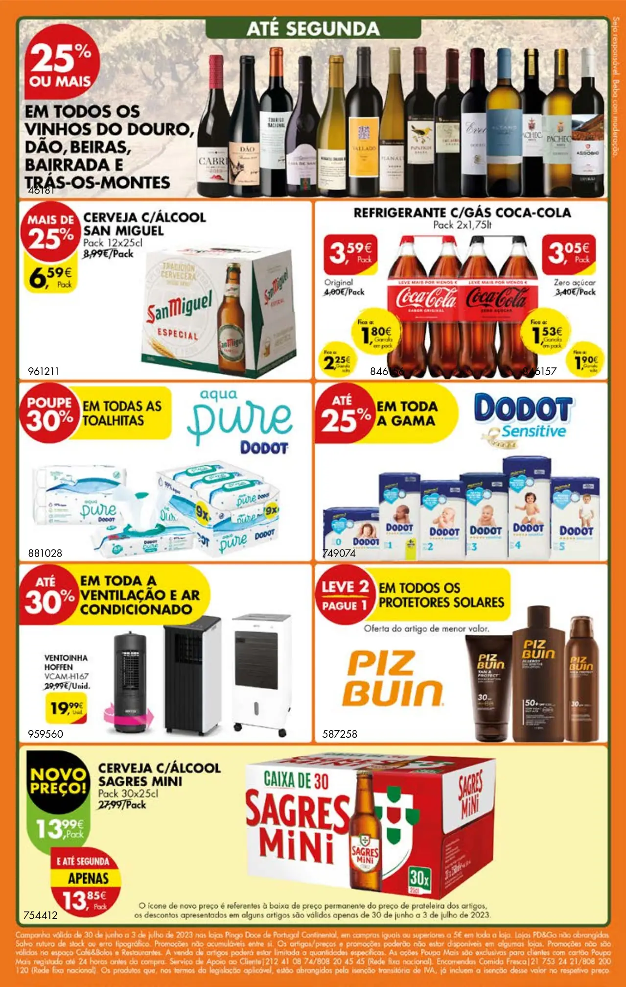 Antevis&atilde;o Folheto Pingo Doce fim-de-semana (30 junho a 3 julho)