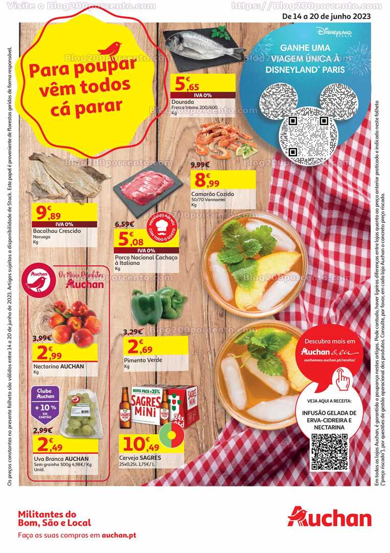Folheto AUCHAN Promo&ccedil;&otilde;es de 14 a 20 junho