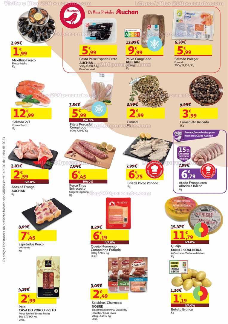 Folheto AUCHAN Promo&ccedil;&otilde;es de 14 a 20 junho