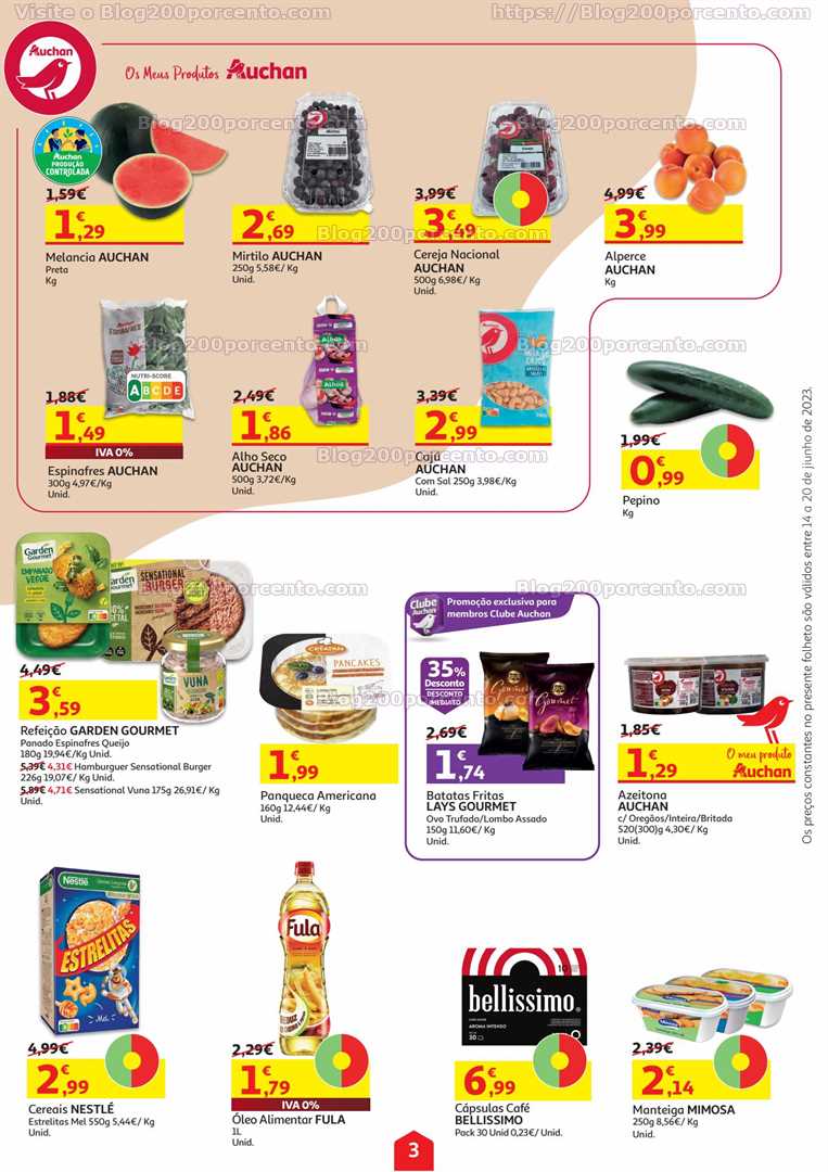 Folheto AUCHAN Promo&ccedil;&otilde;es de 14 a 20 junho