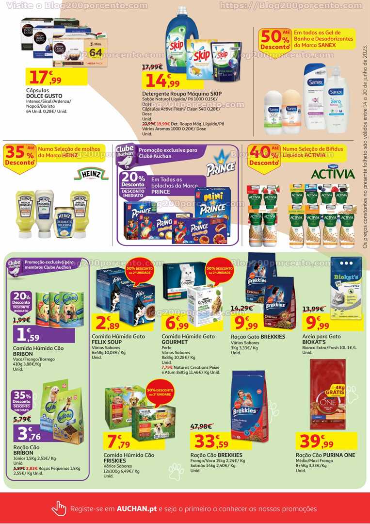Folheto AUCHAN Promo&ccedil;&otilde;es de 14 a 20 junho