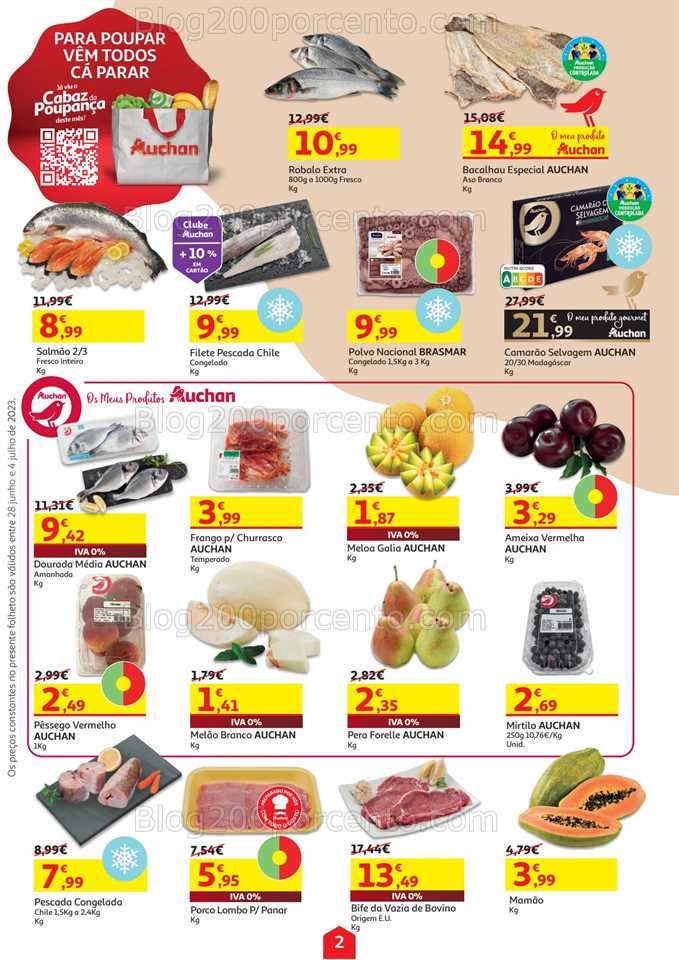 Folheto AUCHAN Promo&ccedil;&otilde;es de 28 junho a 4 julho