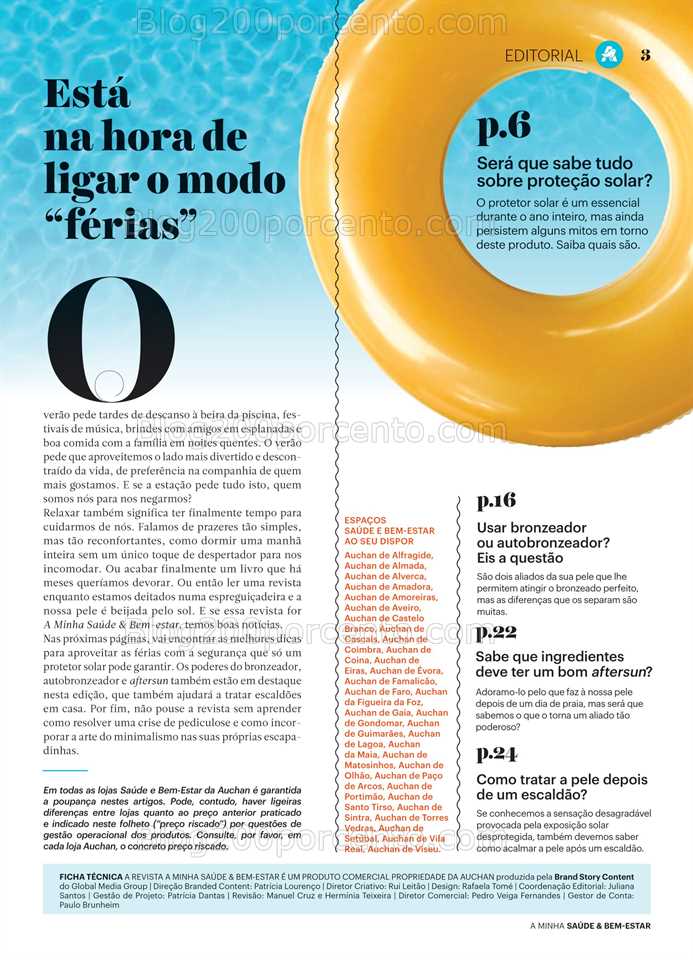 Folheto AUCHAN Sa&uacute;de e Bem-Estar Promo&ccedil;&otilde;es de 2 julho a 2 agosto