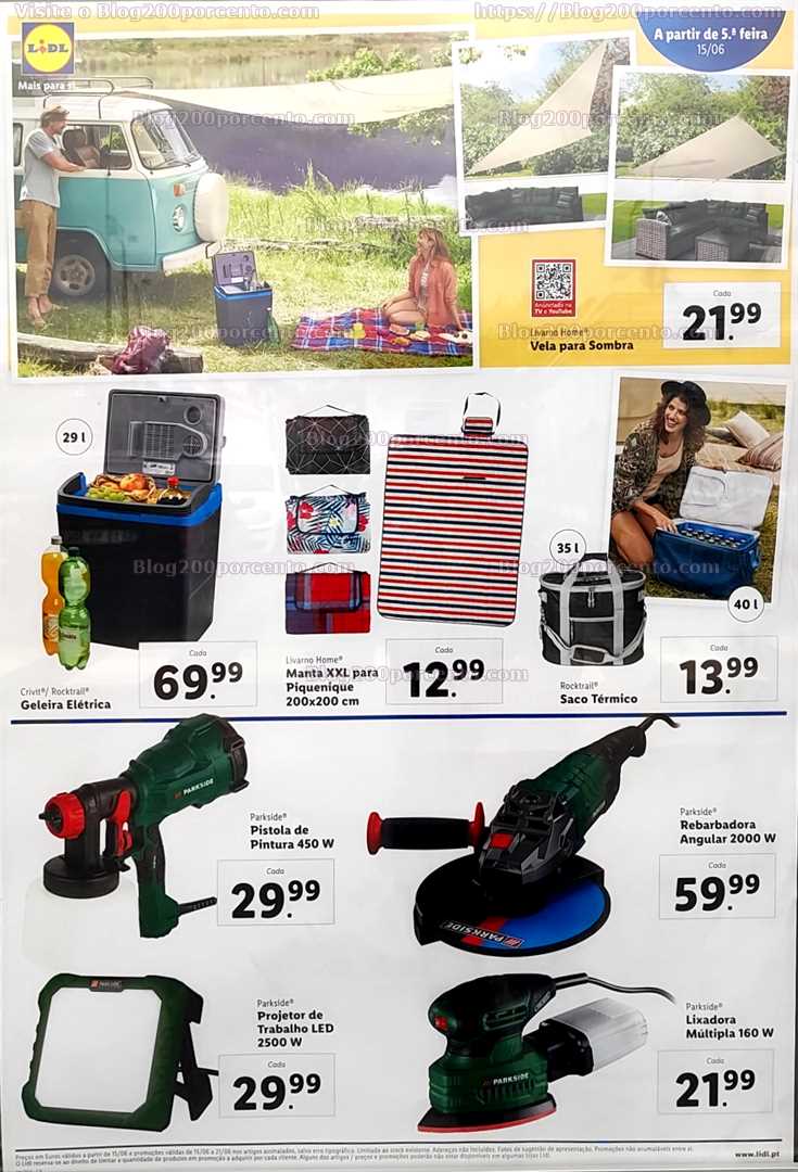 Folheto LIDL Bazar Promo&ccedil;&otilde;es a partir de 15 junho