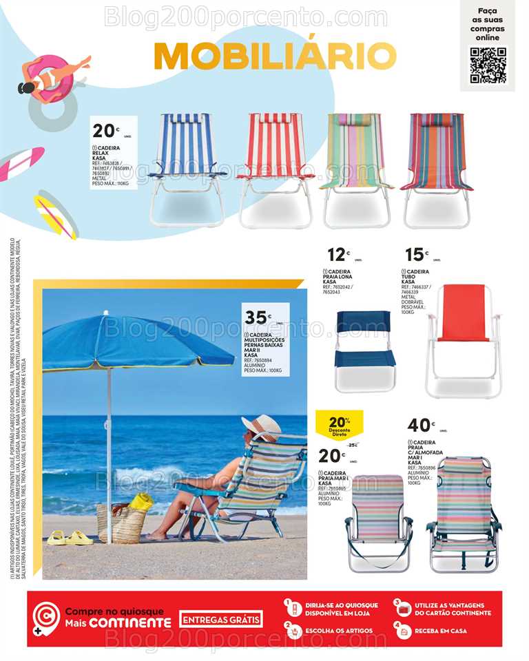 Folheto CONTINENTE Bazar Ver&atilde;o Promo&ccedil;&otilde;es de 27 junho a 30 julho