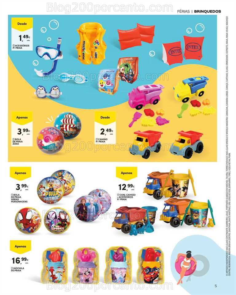 Folheto CONTINENTE Bazar Ver&atilde;o Promo&ccedil;&otilde;es de 27 junho a 30 julho