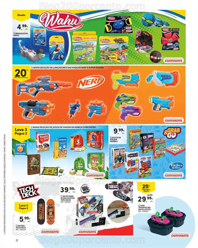 Folheto CONTINENTE Bazar Ver&atilde;o Promo&ccedil;&otilde;es de 27 junho a 30 julho