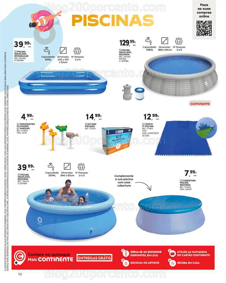 Folheto CONTINENTE Bazar Ver&atilde;o Promo&ccedil;&otilde;es de 27 junho a 30 julho